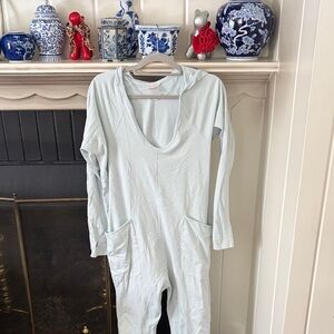 Free People Movement Light Blue Hot Shot Onesie